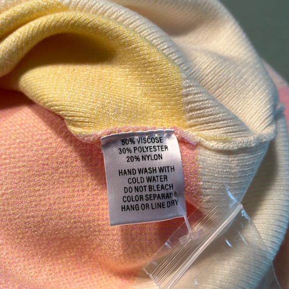 Hailey & Co multi color, button front sweater - Picture 4 of 4